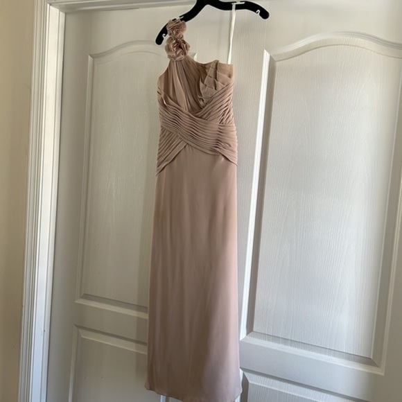 Floral Detailed One‎ Shoulder Chiffon Dress Size 0 - Picture 1 of 12